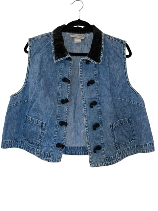 Stonebridge Jackets & Blazers - Vtg 90s Stonebridge Denim Vest Blue Jean Waistcoat Boho Artsy Size: Large